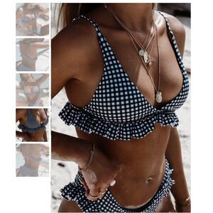 Meloonpro WONGA GINGHAM BIKINI SET